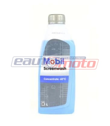 Lichid de parbriz concentrat pentru iarnă MOBIL Screenwash, rezistență la îngheț până la -65°C, 1 litru